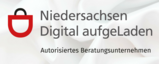 Logo des Beraterprogramms Niedersachsen digital aufgeLaden